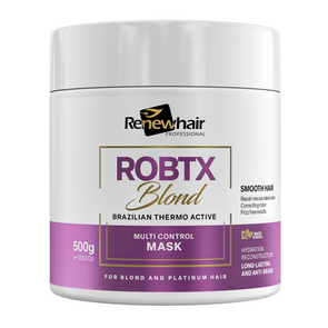 Renew Hair Professional Hair Mask ROBTX BLONDE 500g Botosmart Brazilian Treatment Anti Frizz Thermo Active Multi Control Smooth Renew