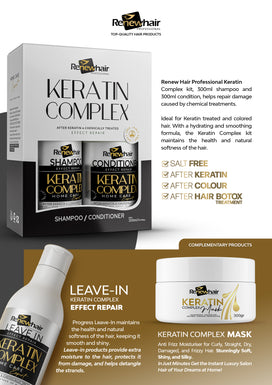 Keratin Complex Shampoo & Conditioner Duo – 2 × 300ml